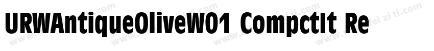 URWAntiqueOliveW01 CompctIt Regular字体转换